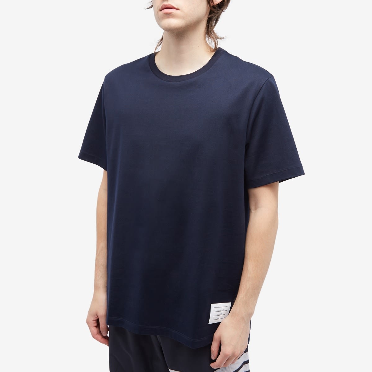Thom Browne Relaxed Fit Side Split Classic T-Shirt - 2