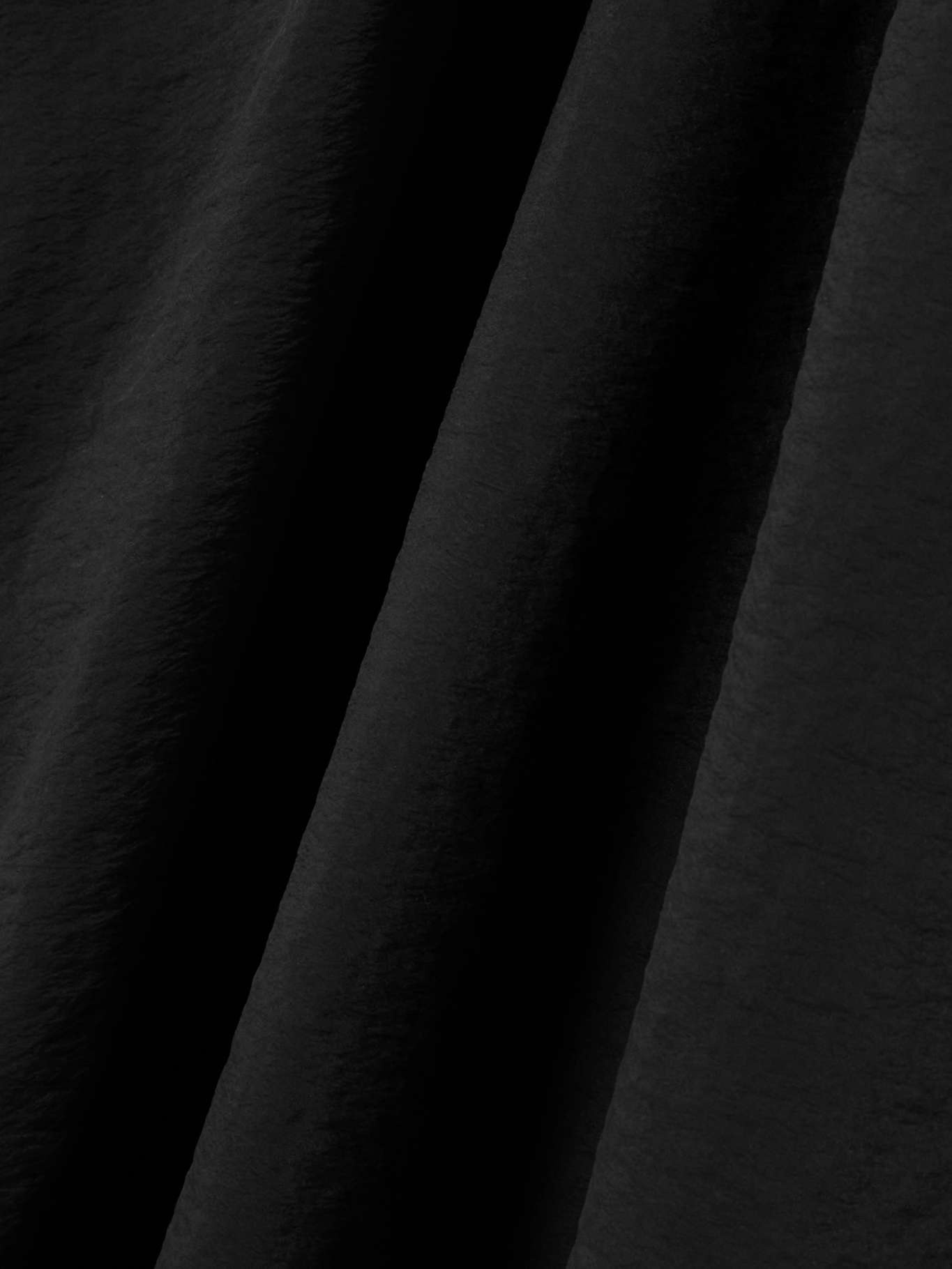 Gathered open-back silk-blend crepe maxi dress Black - 4