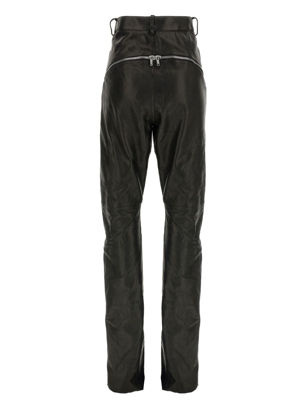 Bolan Banana zip-detail high-waisted leather trousers - 2