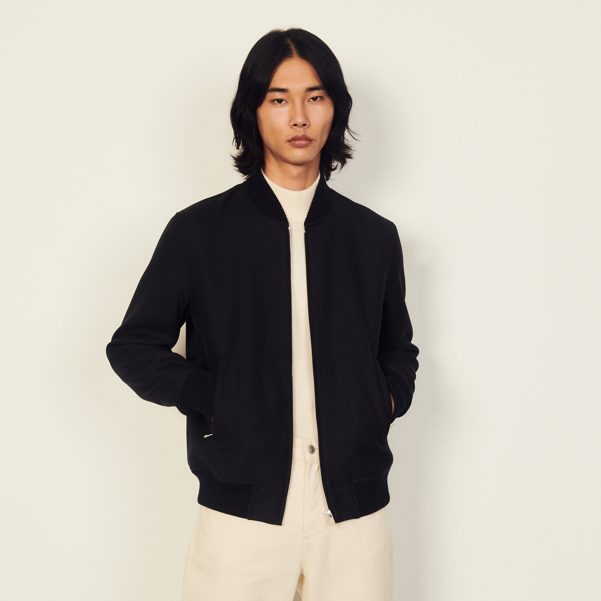 Zipped bomber jacket - 2