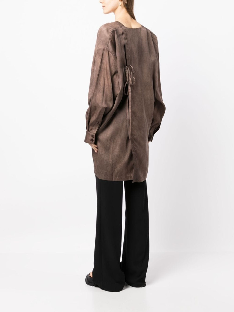 V-neck asymmetric blouse 4