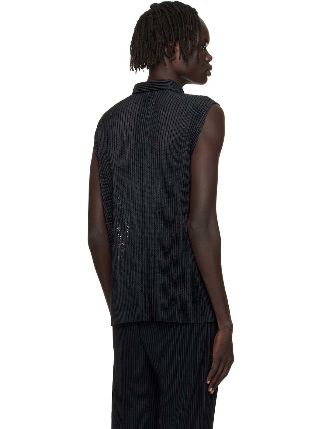 Black Light Mesh Polo - 3