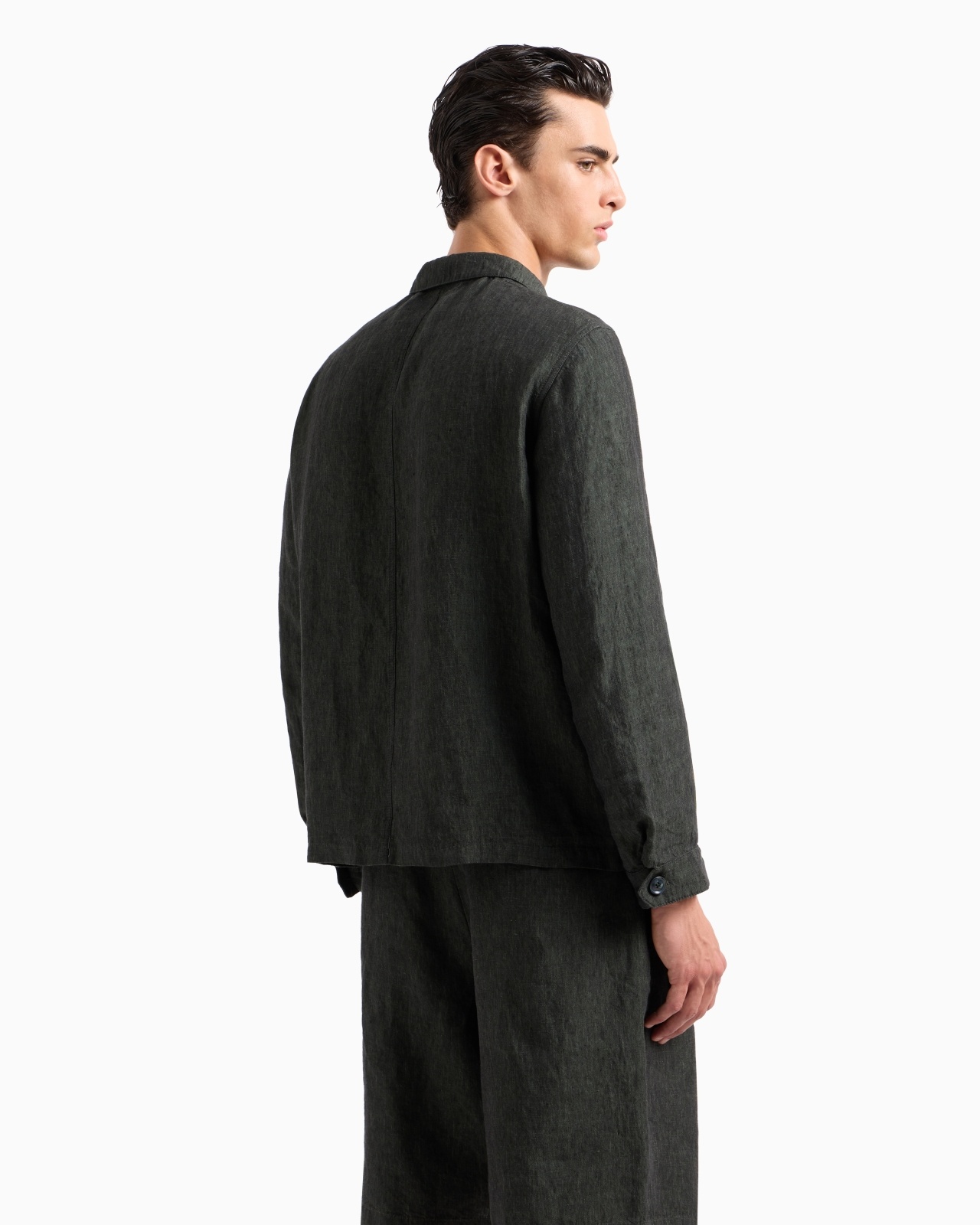 PURE LINEN, SINGLE-BREASTED JACKET - 3
