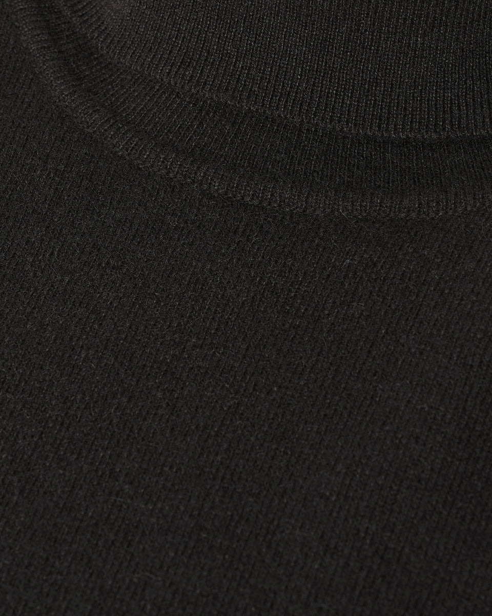 Classic Cashmere Grey Roll Neck Jumper - 6