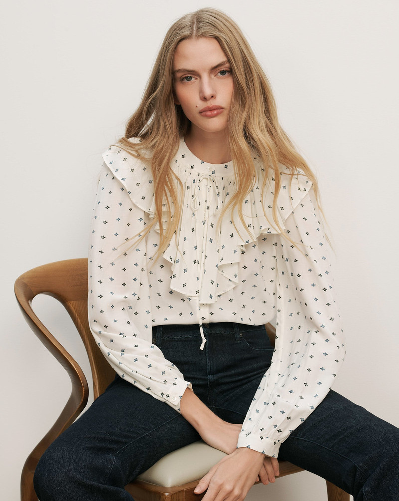GOMEZ RUFFLED BLOUSE 1