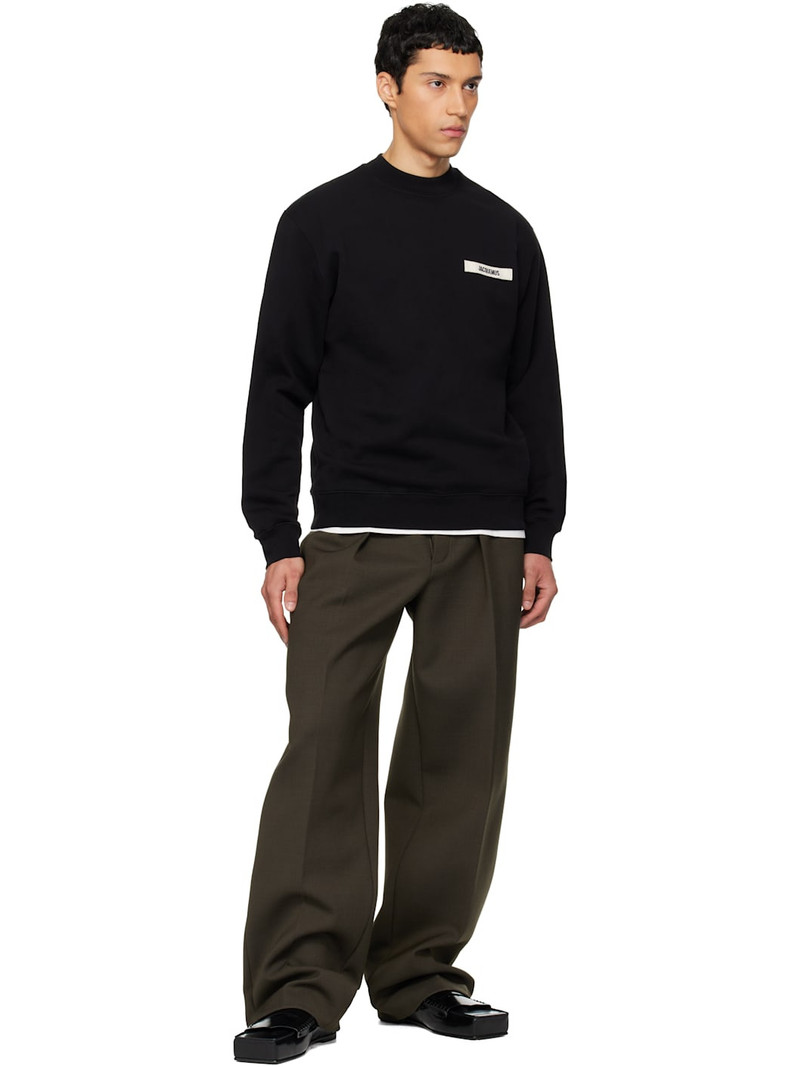 JACQUEMUS Black Les Classiques 'The Gros Grain' Sweatshirt outlook