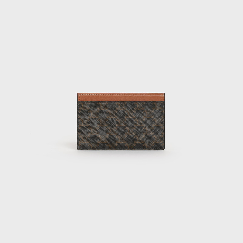 Card holder in Triomphe canvas with Celine Print 3