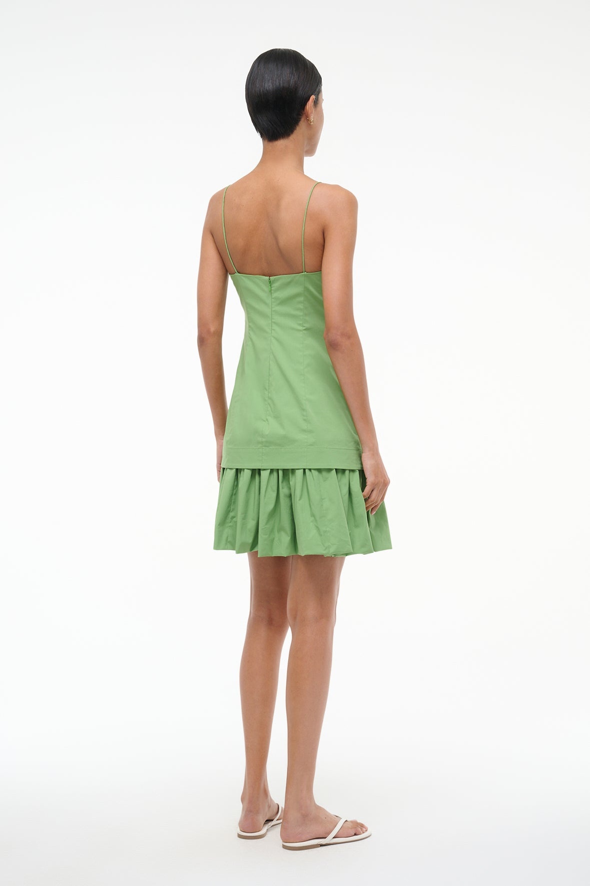 STAUD ARI MINI DRESS LEAF - 5