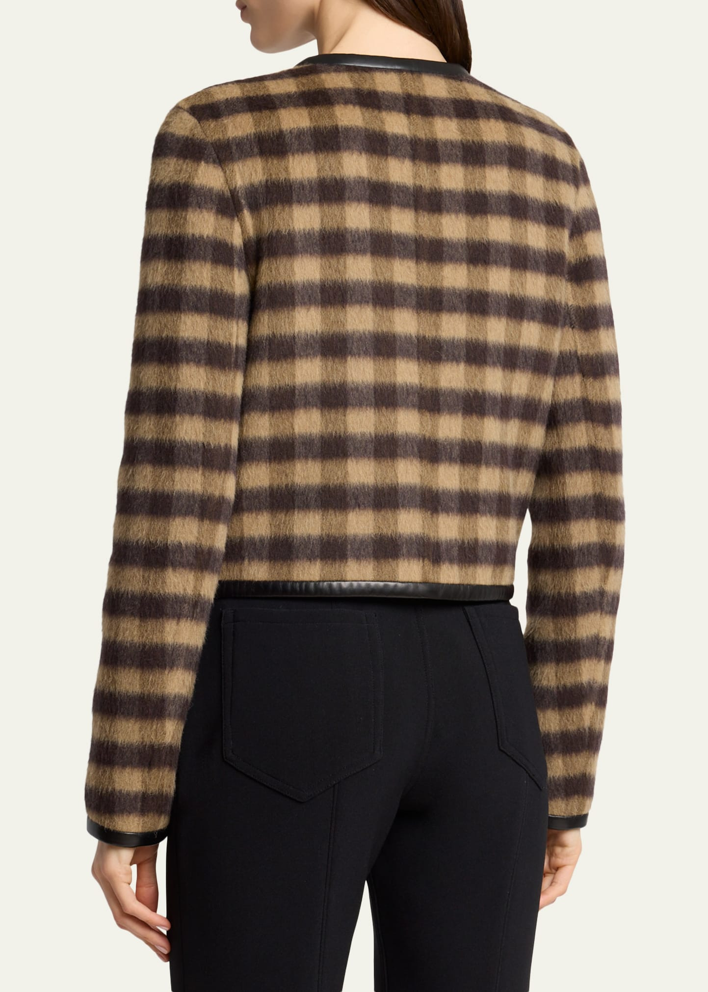 Helene Plaid Cashmere-Blend Jacket - 3