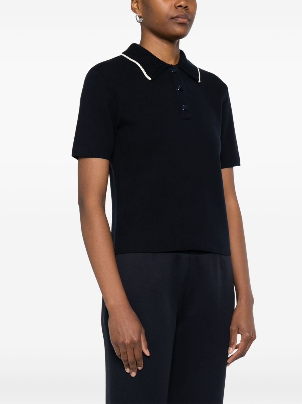 knitted polo shirt - 3