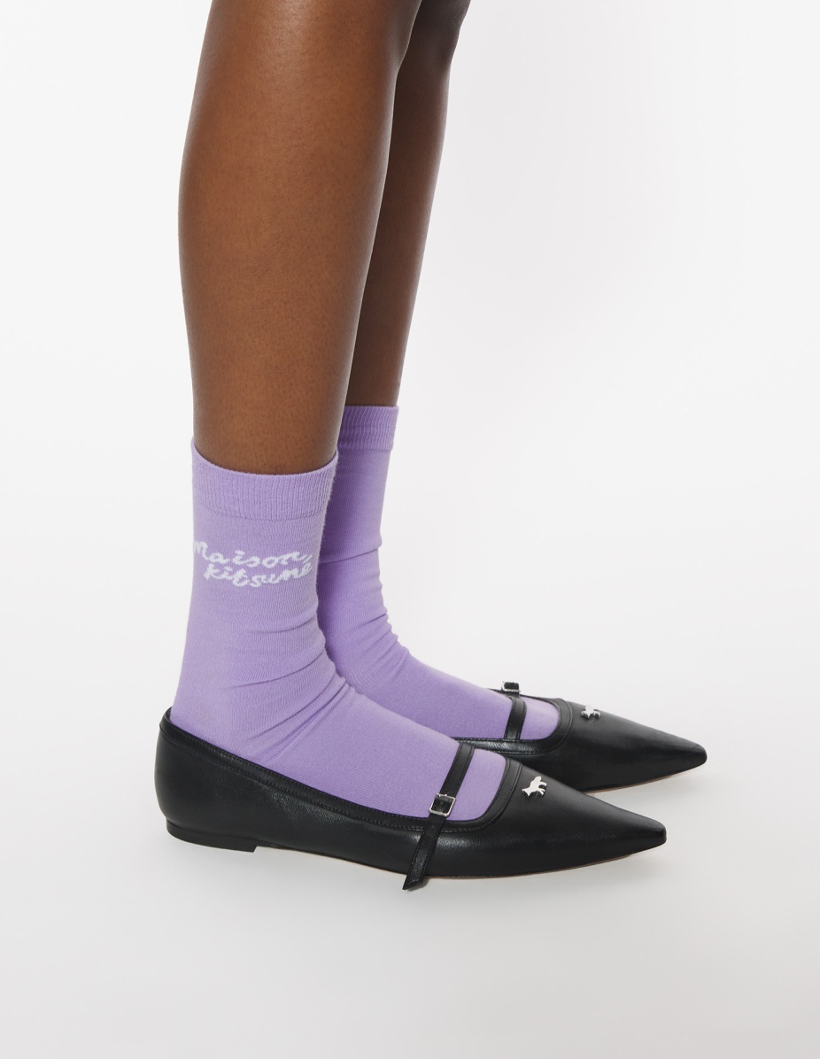 MAISON KITSUNE HANDWRITING SOCKS - 2