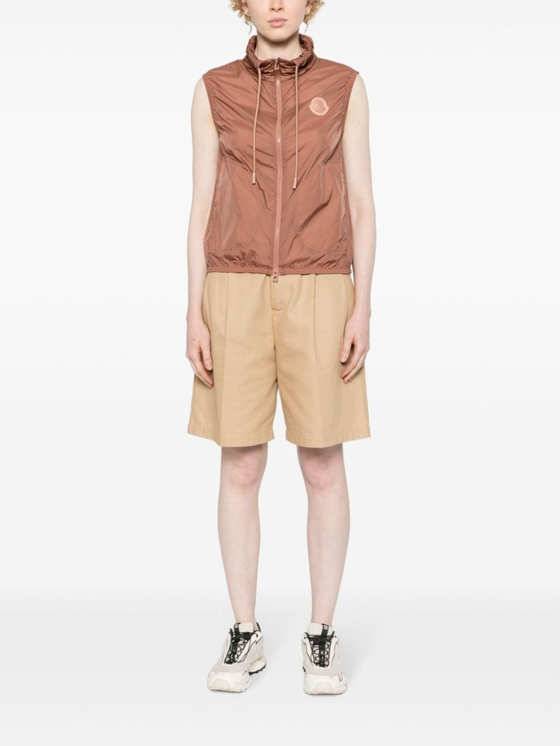 Moncler logo-appliquÃ© drawstring vest outlook