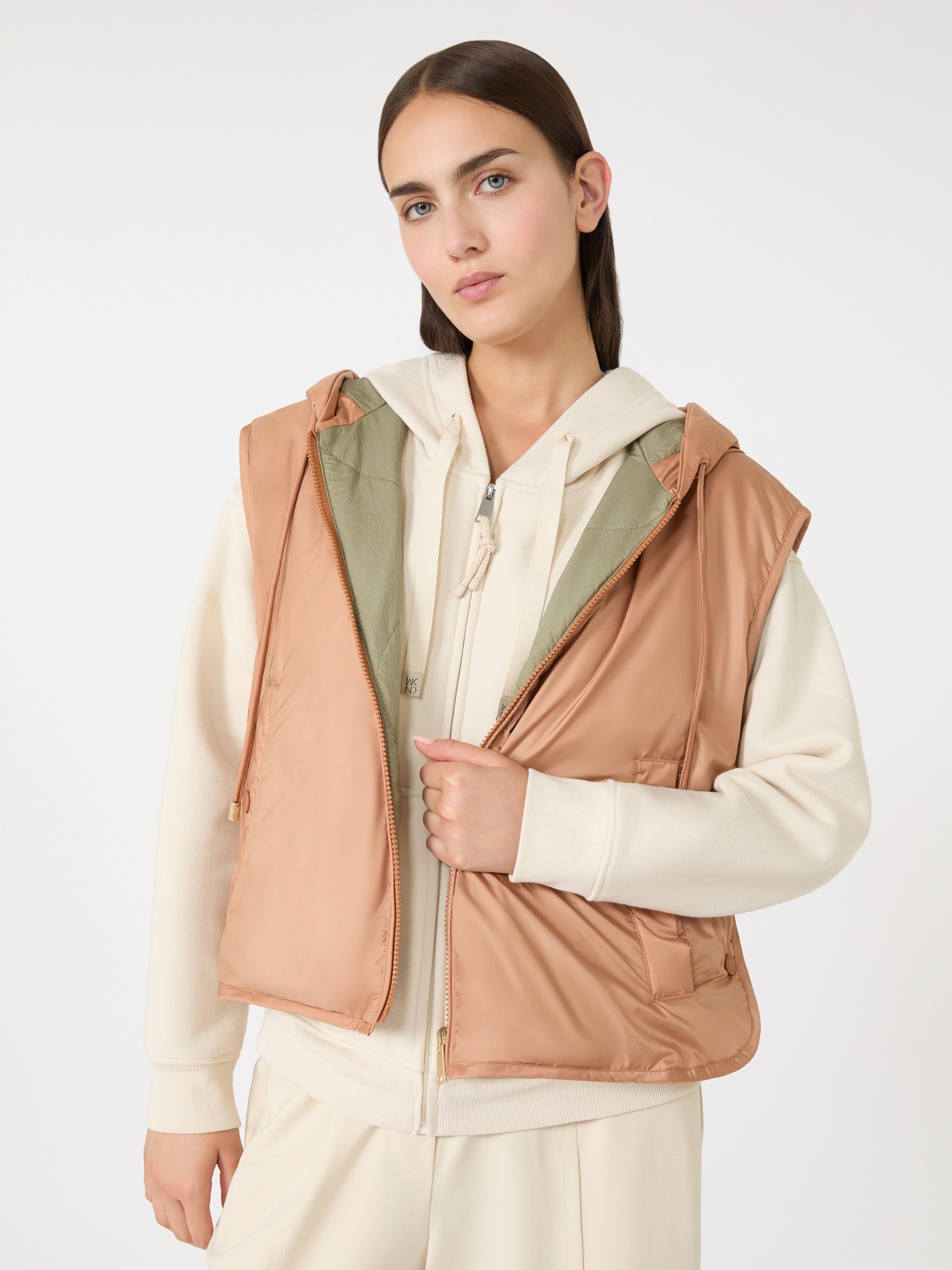 LEVANTE Reversible water-repellent canvas gilet - 5