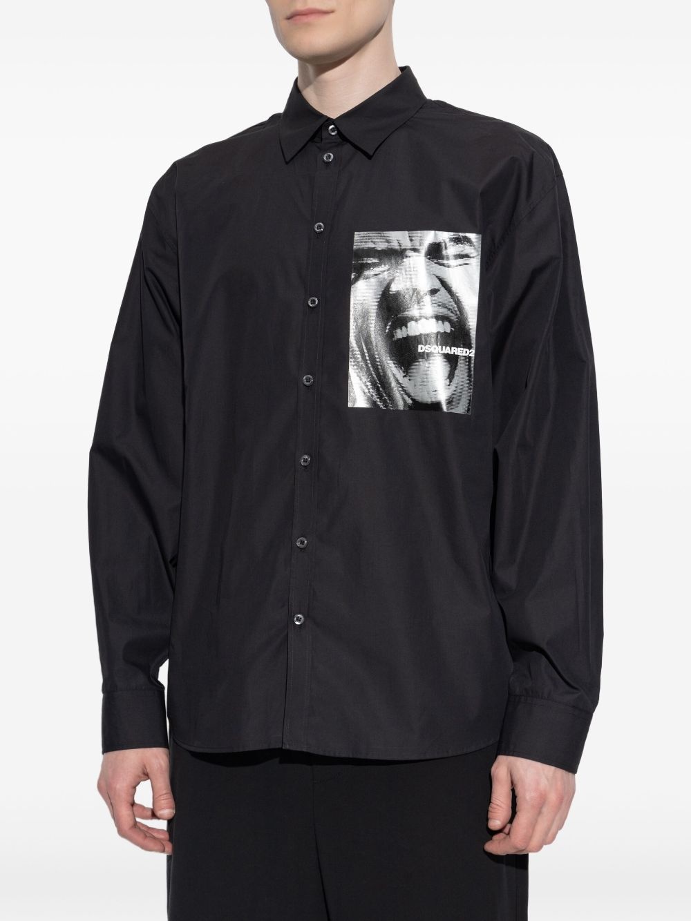 graphic-stamp shirt - 3