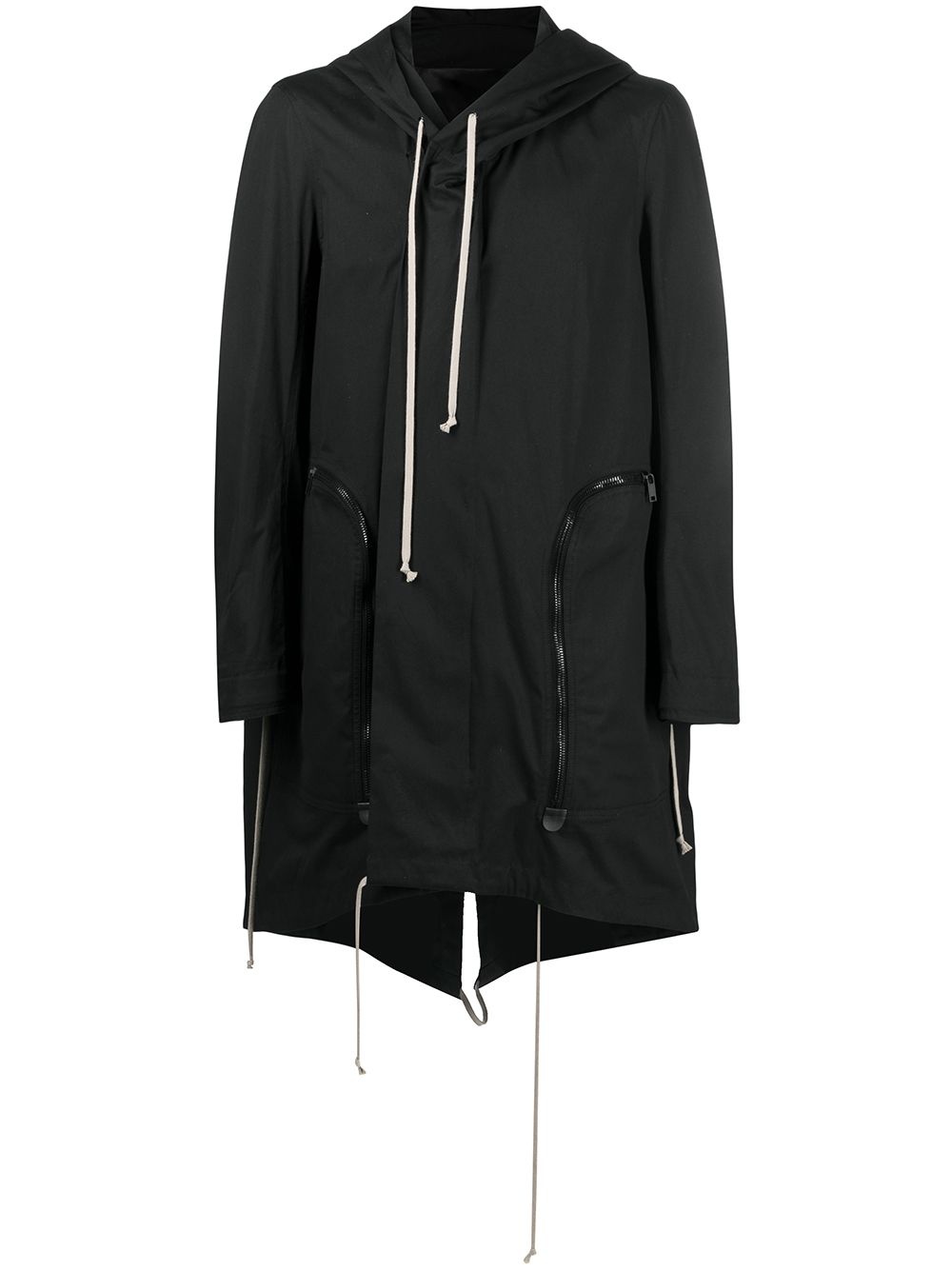 oversized pocket hooded parka - 1