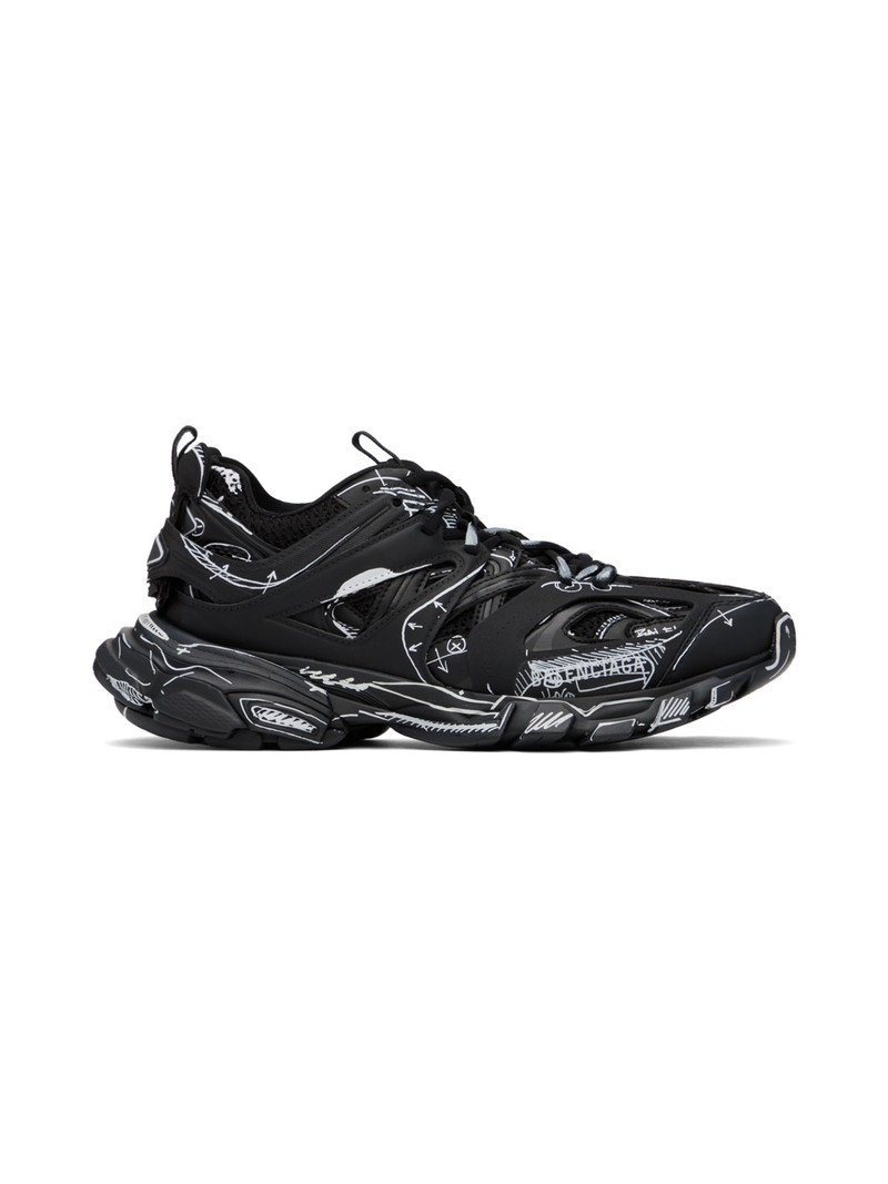 Black & White Track Sneakers 1