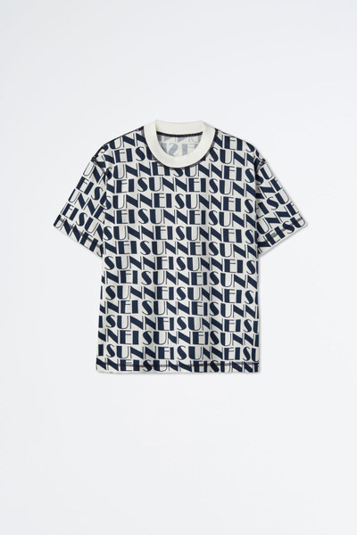 SUNNEI REVERSIBLE NAVY & WHITE LOGO T-SHIRT outlook