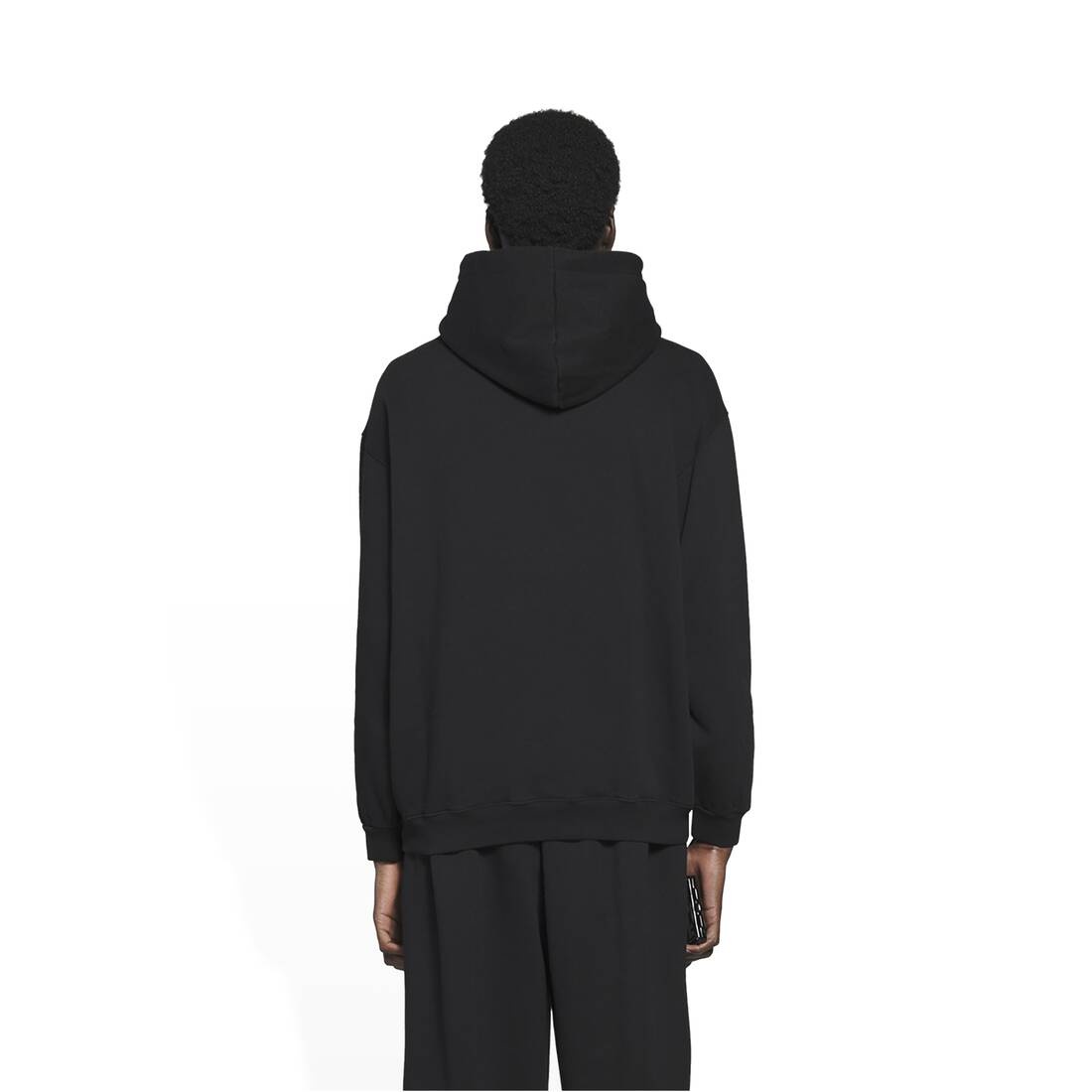 Men's Bb Pixel Medium Fit Hoodie in Black - 4