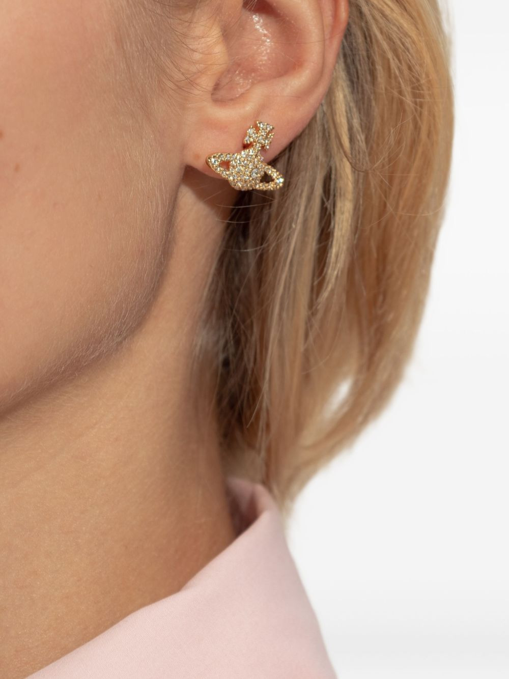 orb crystal earrings - 2