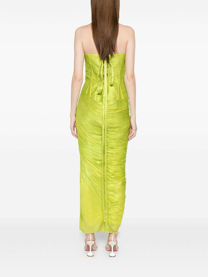 Ruby pleated strapless dress 4
