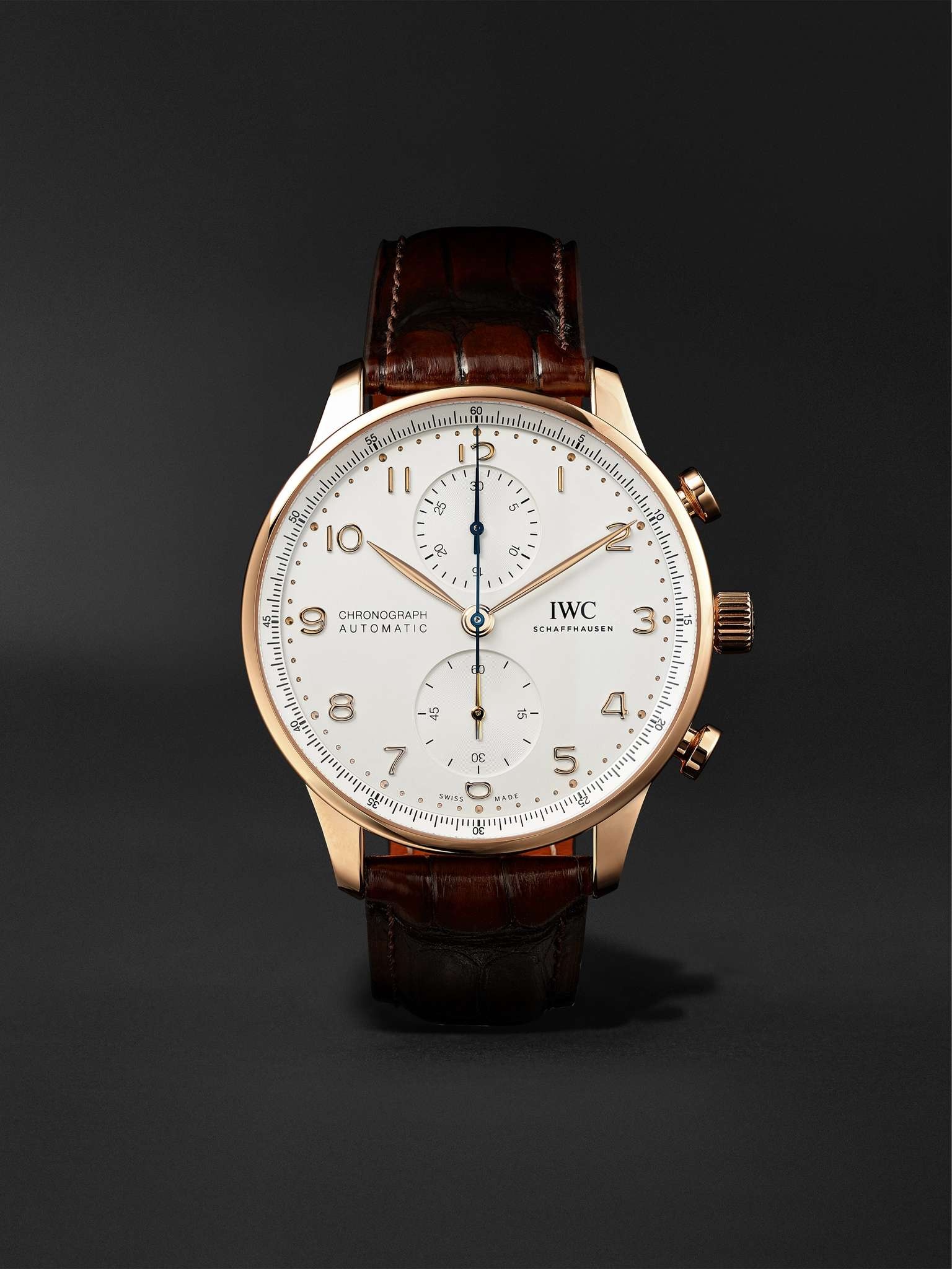 Portugieser Automatic Chronograph 41mm 18-Karat Red Gold and Alligator Watch, Ref. No. IW371611 - 1