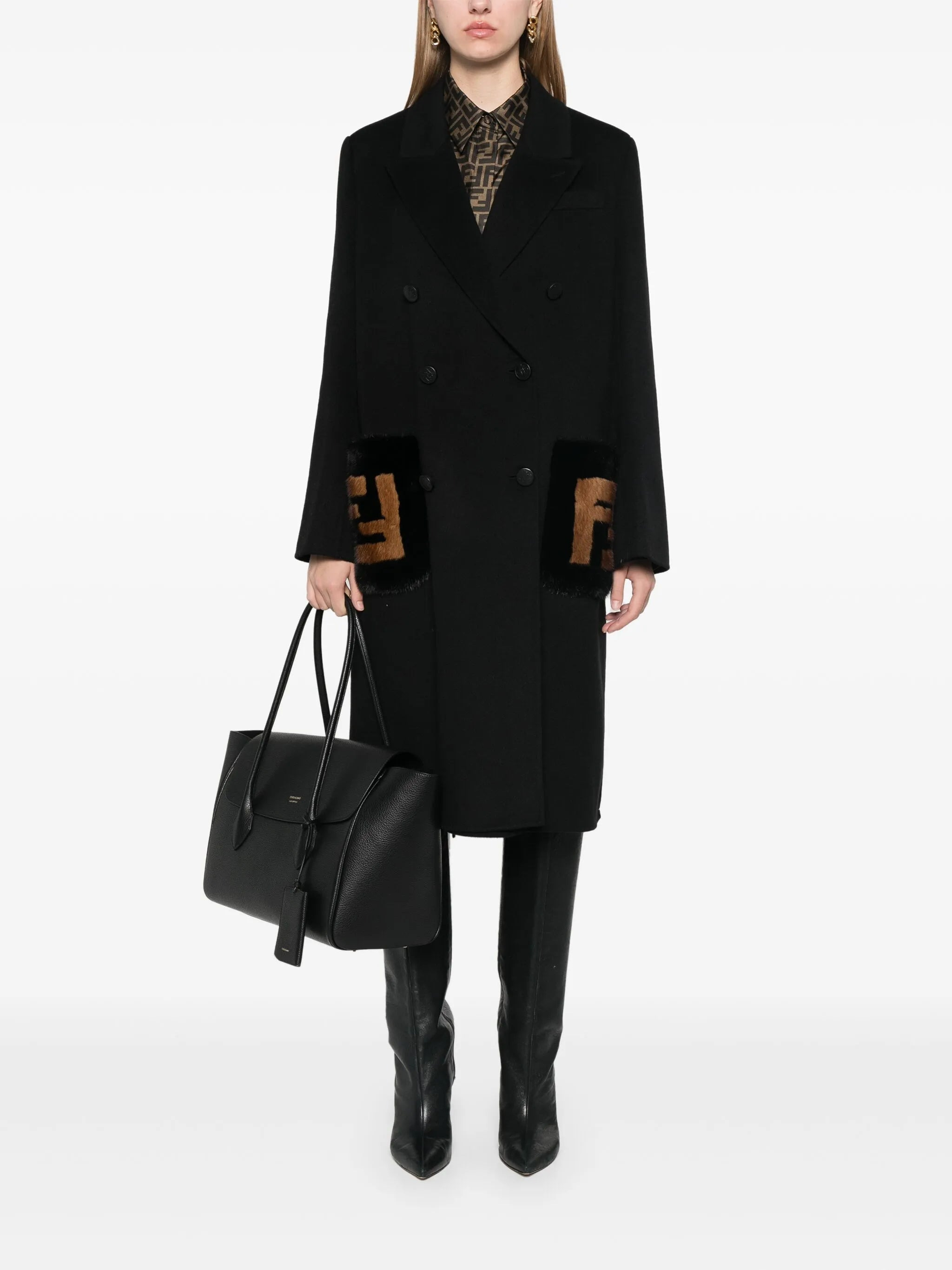 Fendi FF-fur Detailed Coat - 3
