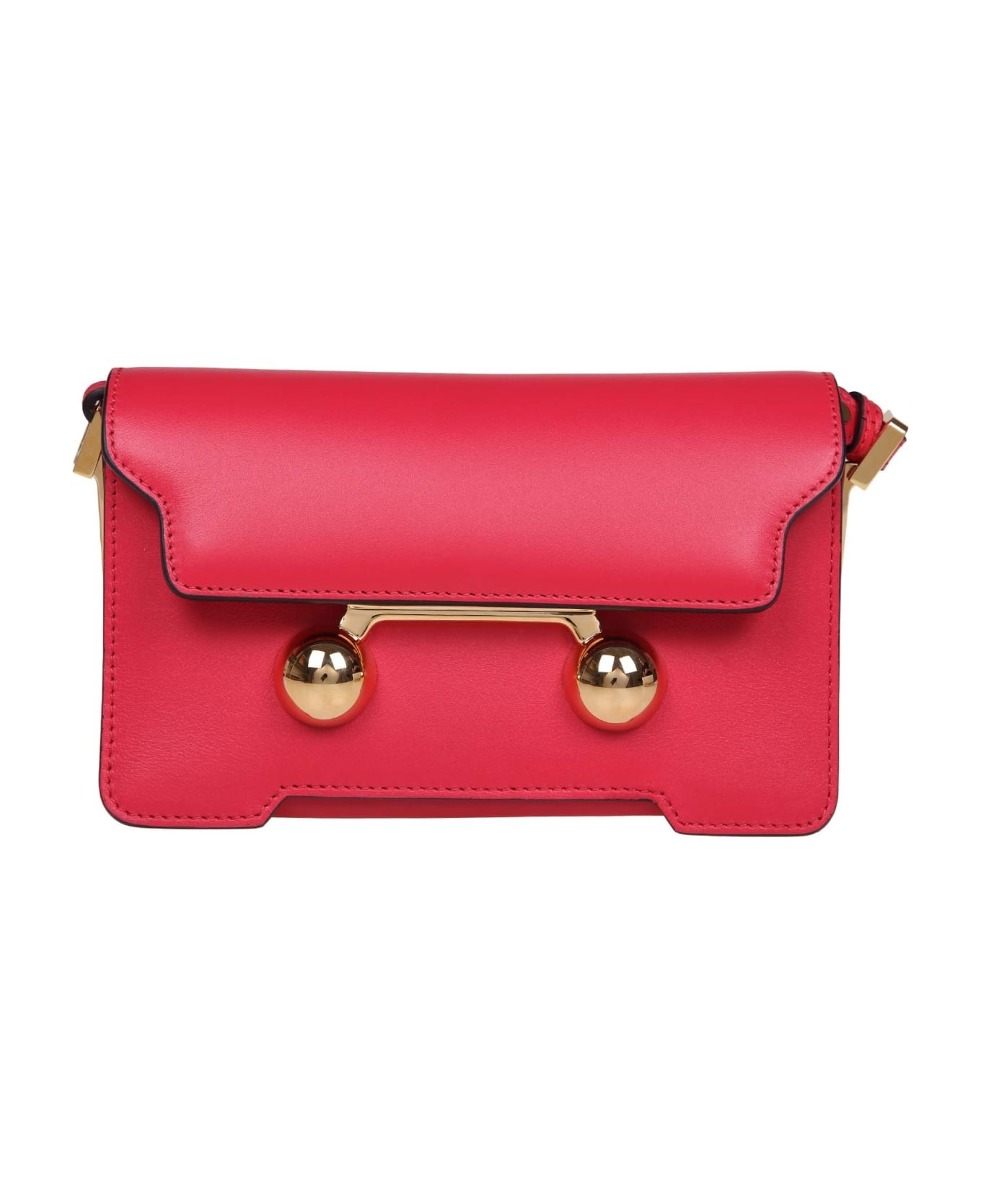 Trunkaroo Mini Shoulder Bag In Red Leather - 1