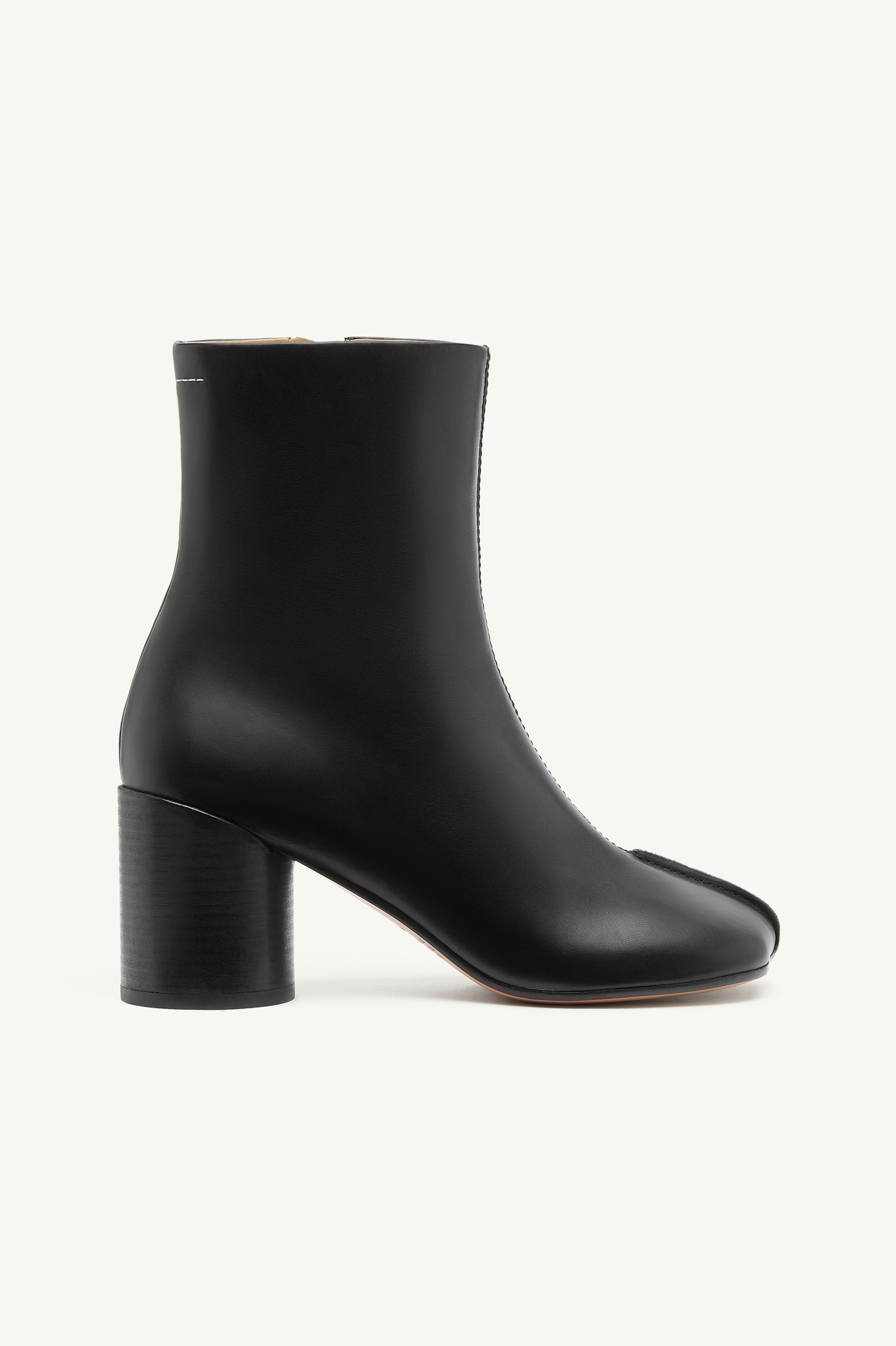 Stitch-out Leather Ankle Boots - 1