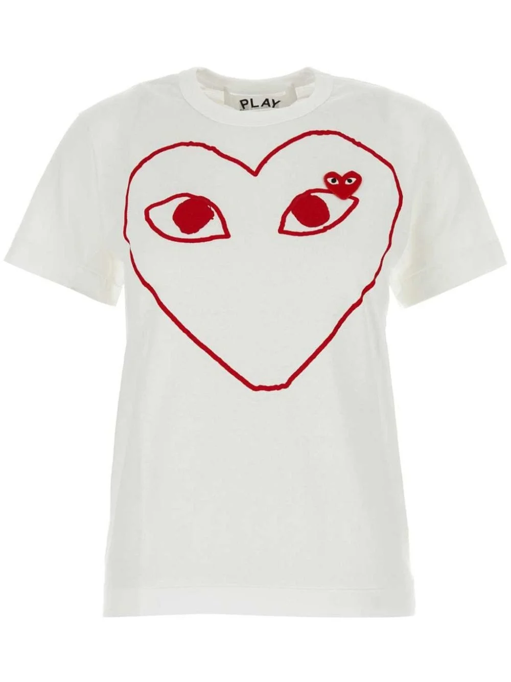 Comme des Garcons Play Outline Heart Logo Tee - 1