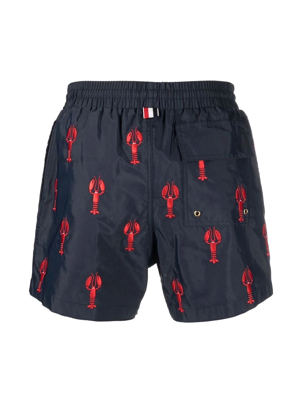 lobster-embroidered swim shorts - 2