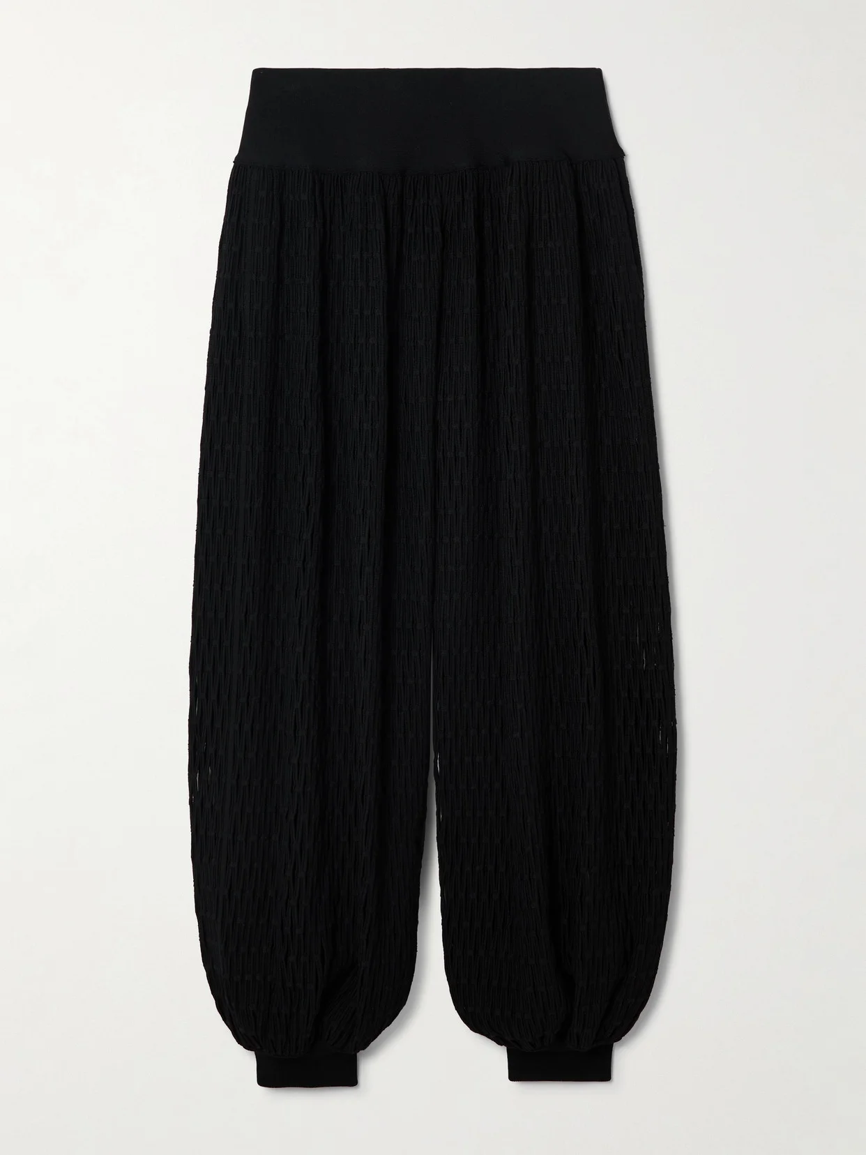Open-knit Tapered Pants - 1