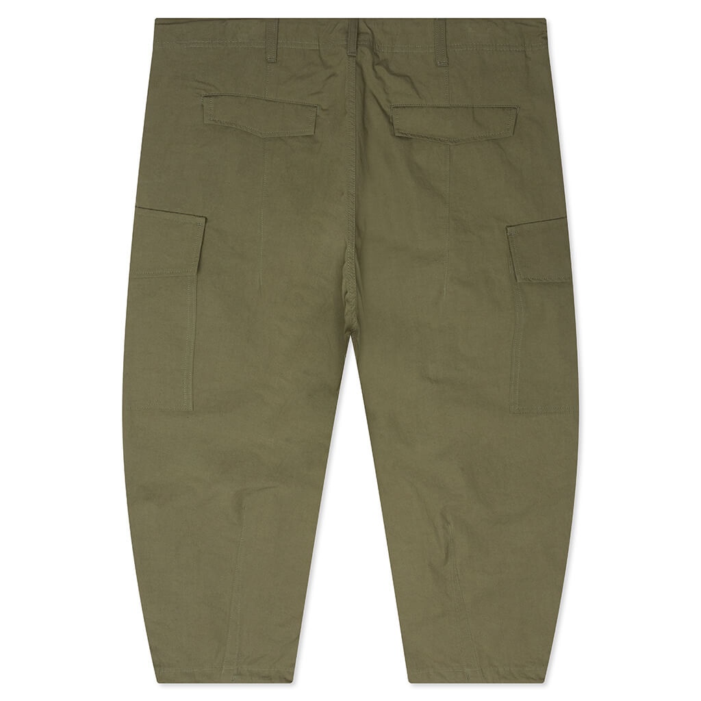 COMPACT COTTON CARGO PANTS - KHAKI - 2