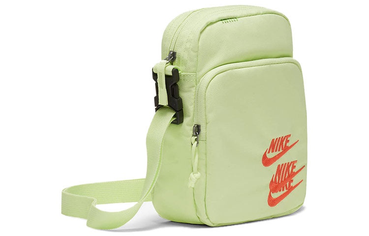 Nike Heritage Embroidered "Triple Logo" Sling Bag 'Light Lime Green' DH3080-383 - 2