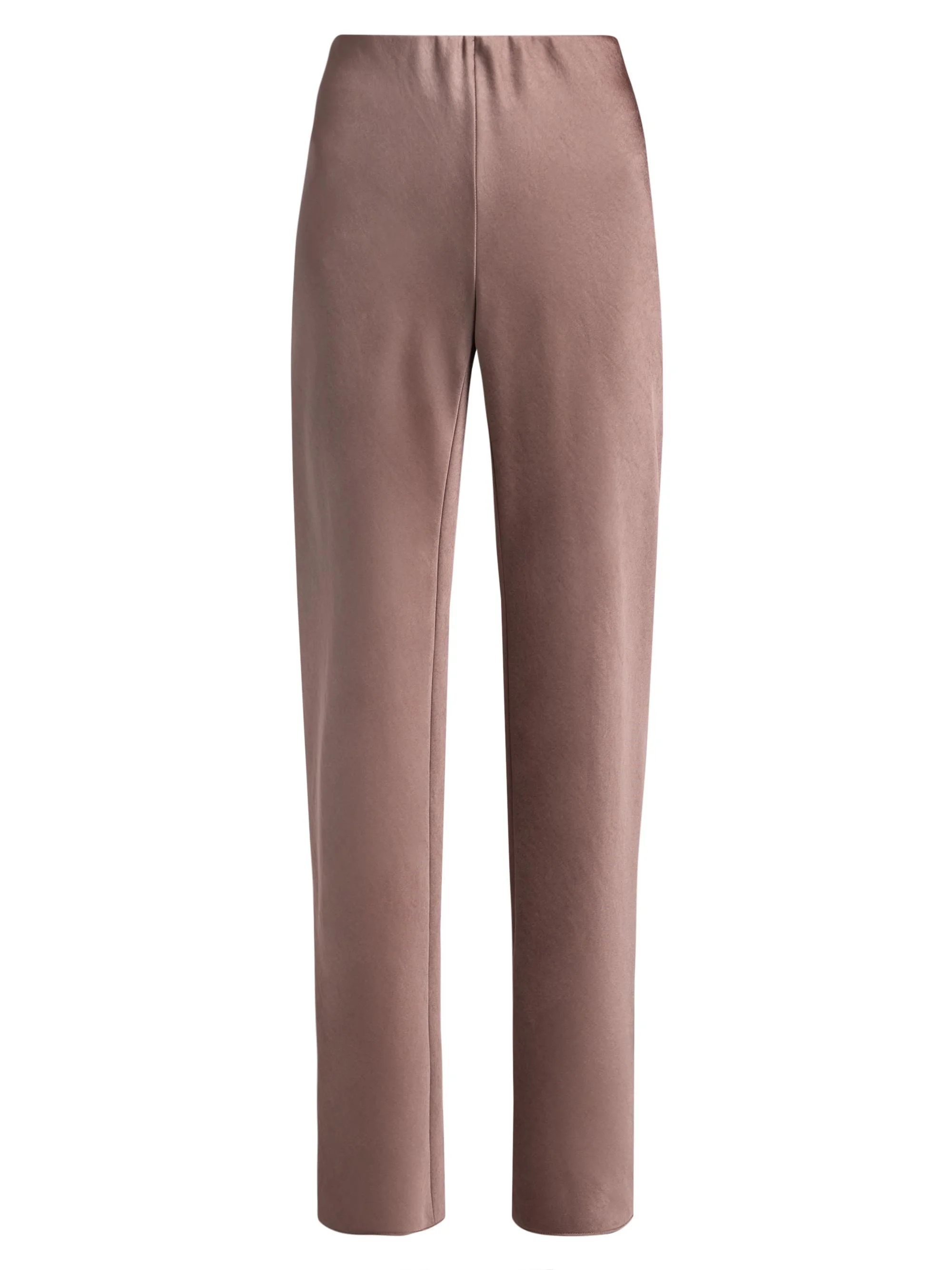 Women's Colette High-Rise Fluid Satin Bias Pants - Mauve Lilac - 1