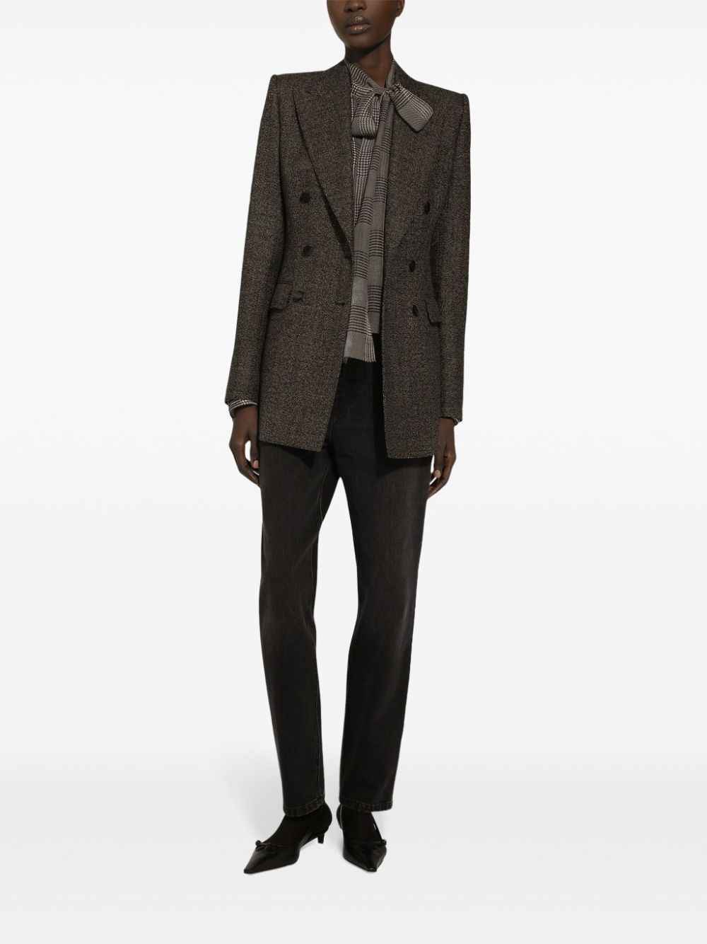 Prince of Wales check blouse - 2