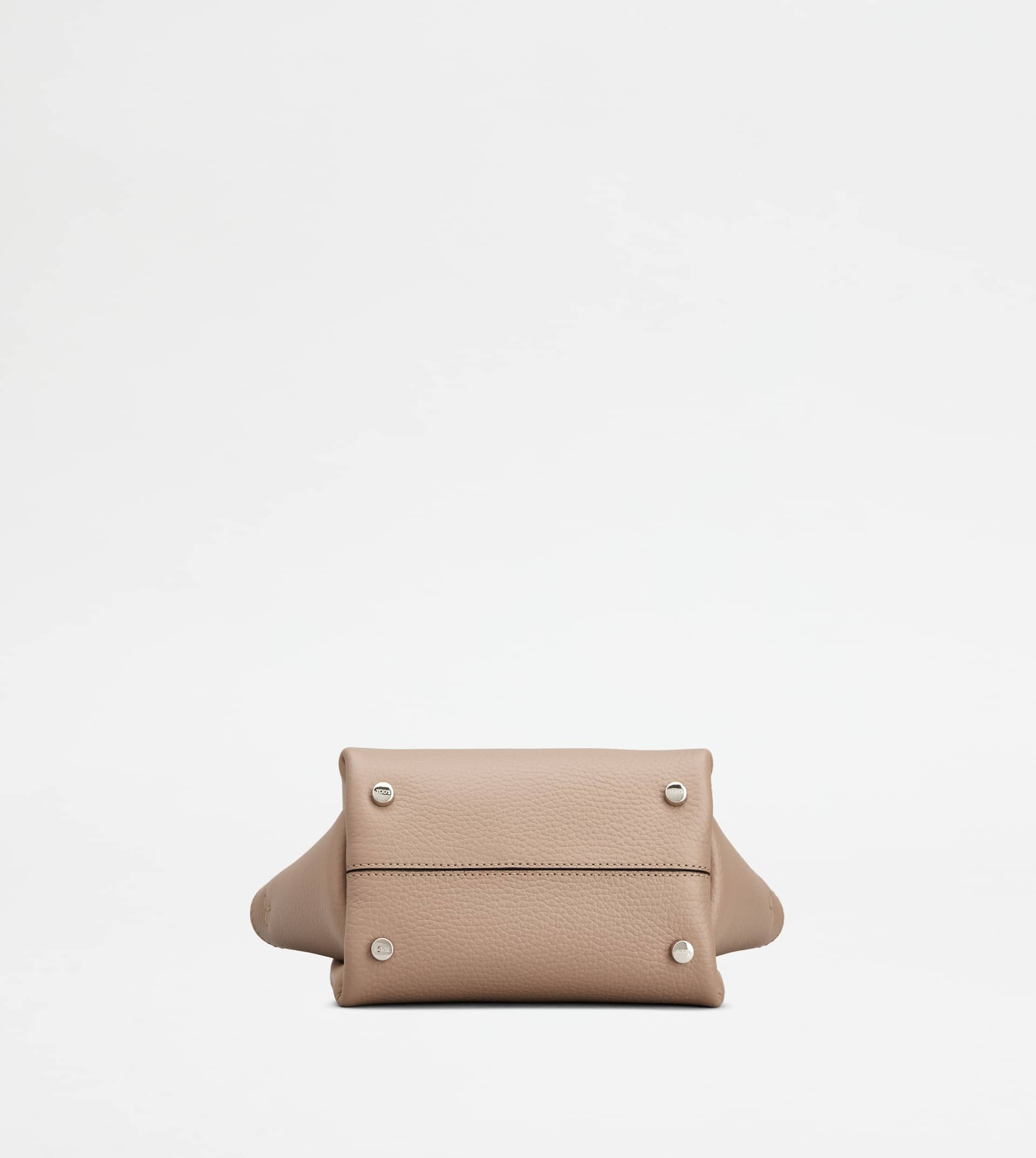 BAG IN LEATHER MICRO - BEIGE, BLACK - 3