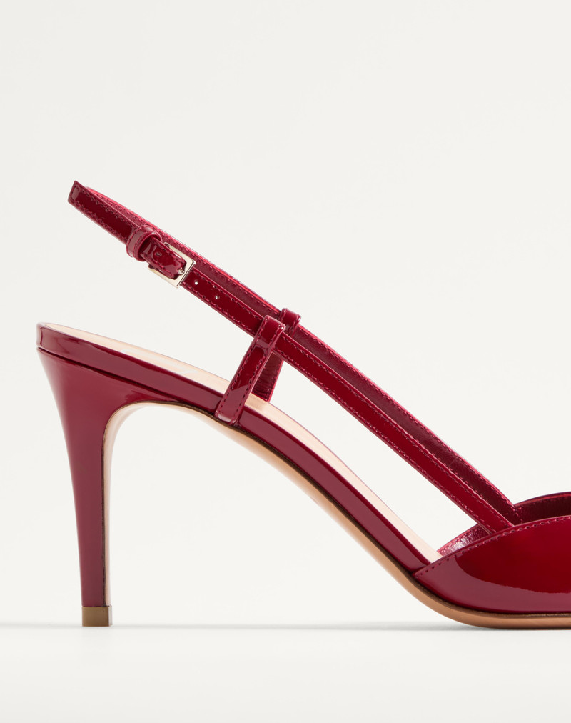 Valentino VLOGO SIGNATURE PATENT LEATHER SLINGBACK PUMP 80MM / 3.15 IN. outlook
