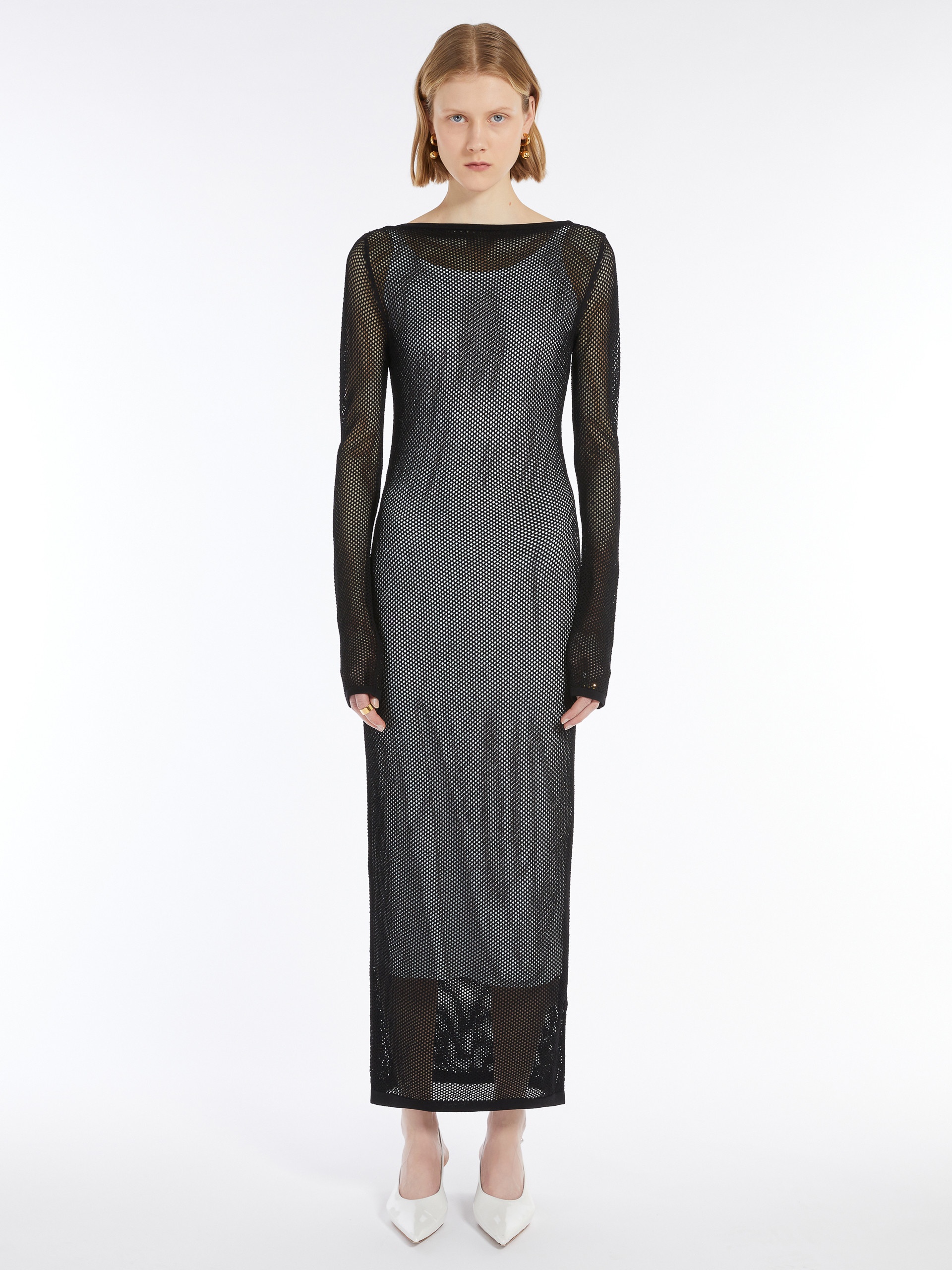 GRADO Mesh long dress - 3