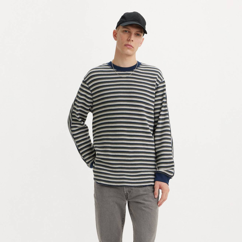 LONG SLEEVE RELAXED FIT THERMAL SHIRT 2