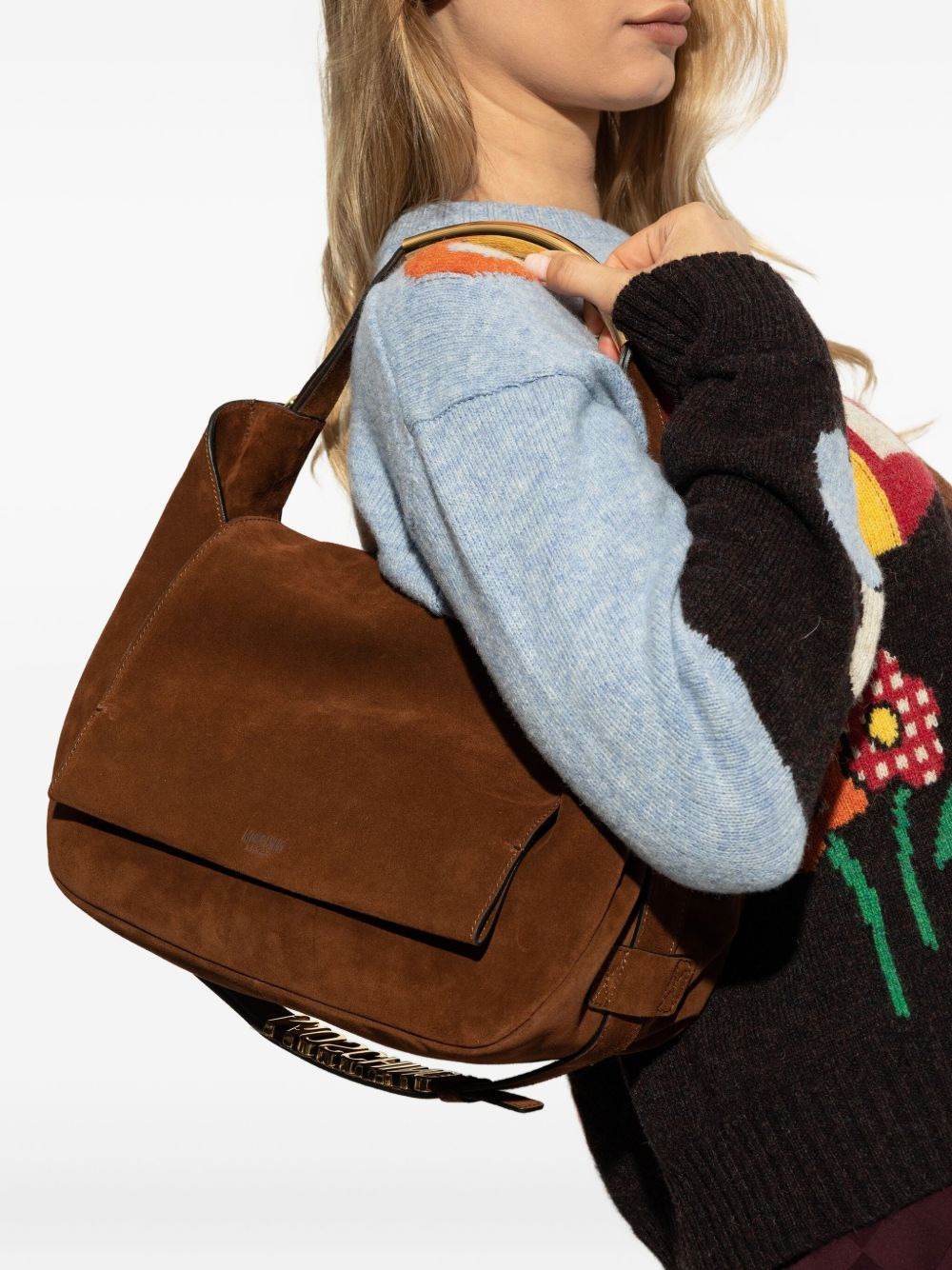 handle-detail cross body bag - 2