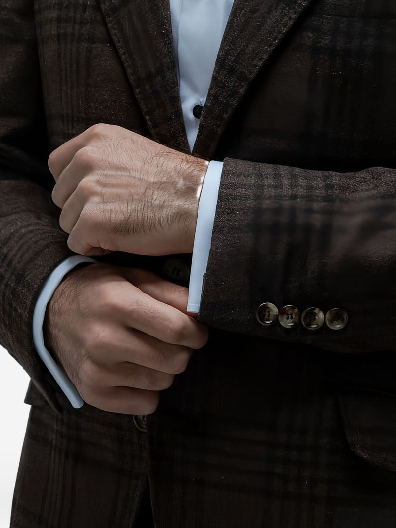single-breasted plaid suit 5