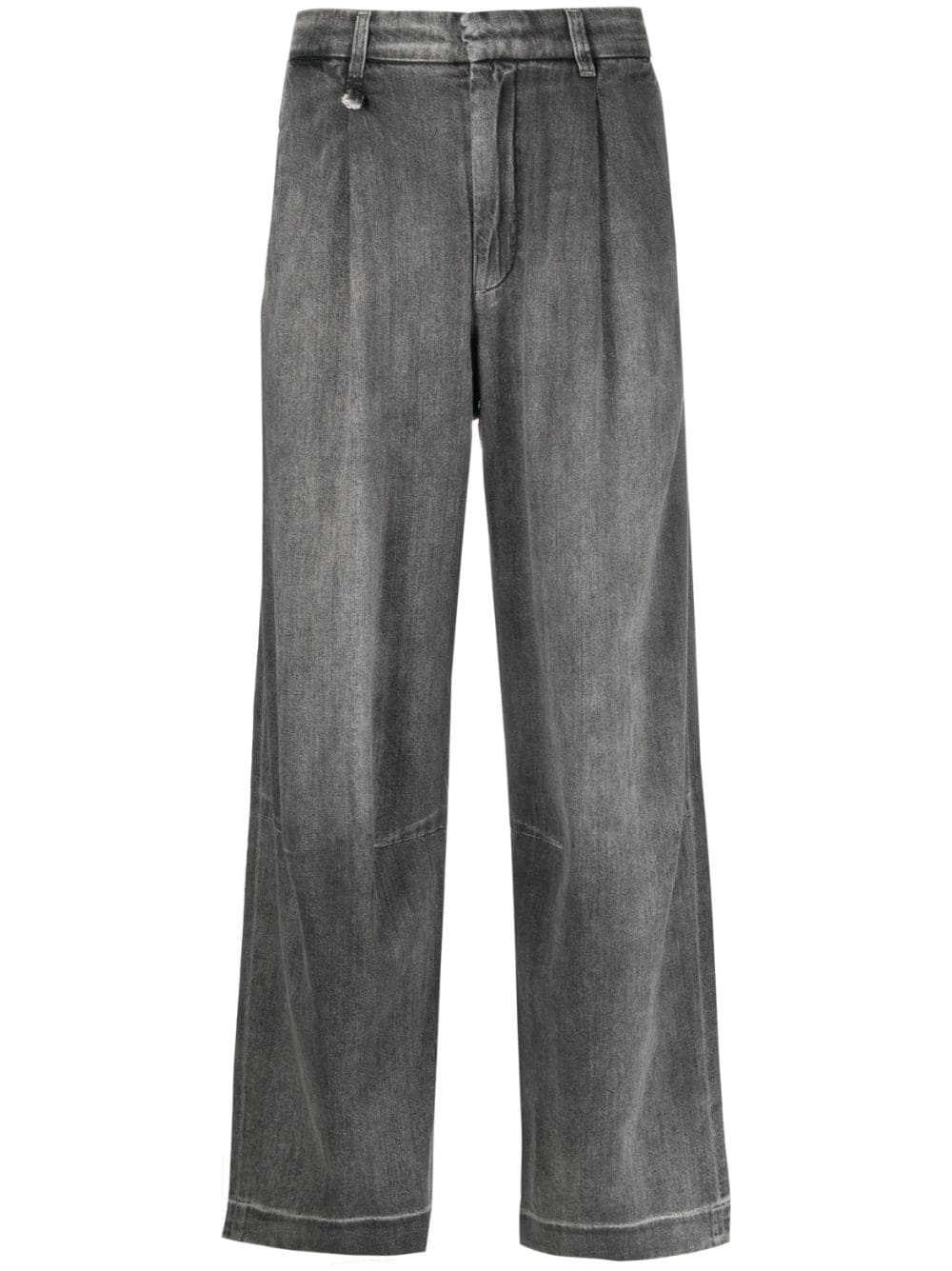 Wayne mid-rise wide-leg jeans - 1