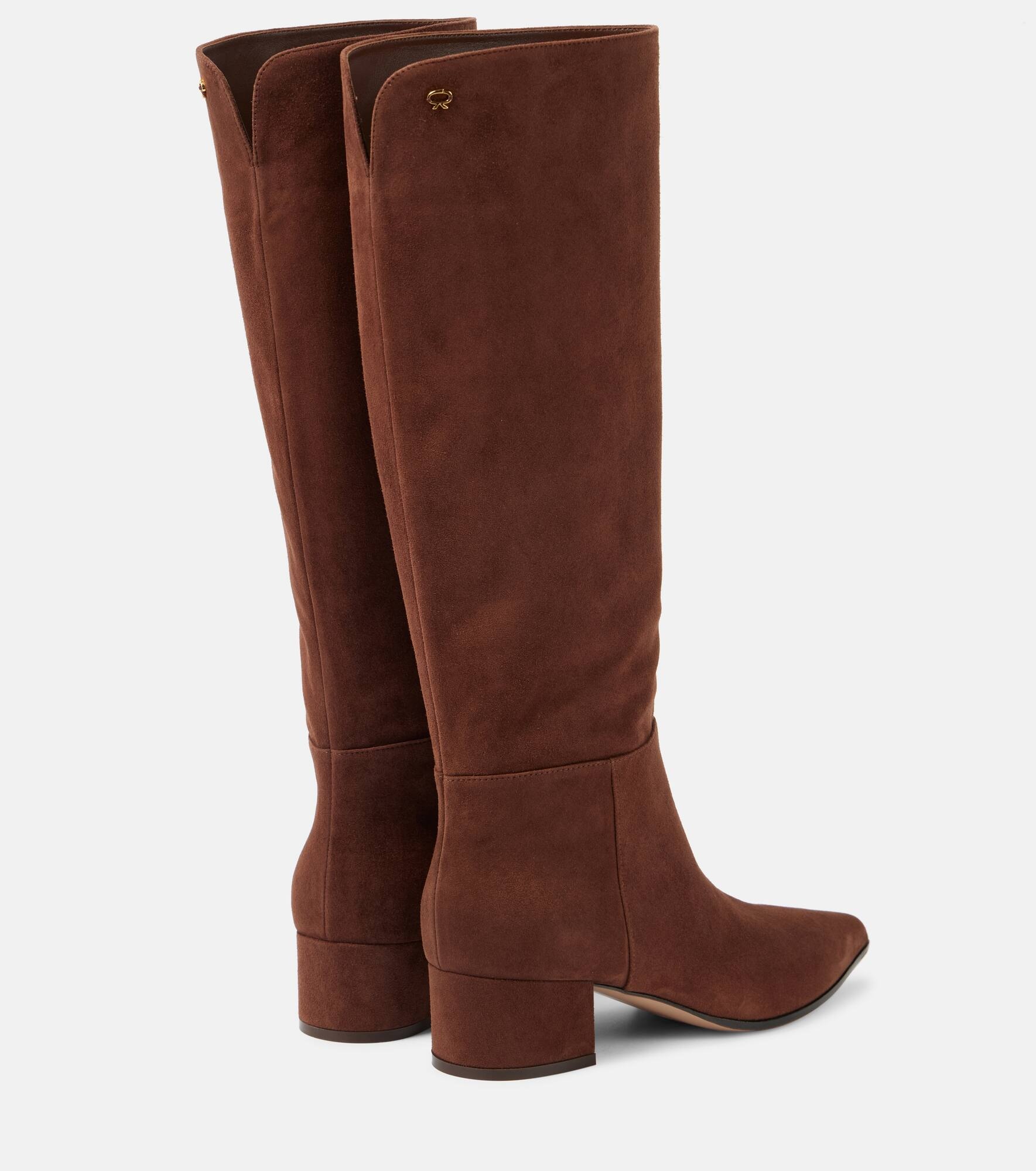 45 suede knee-high boots - 3