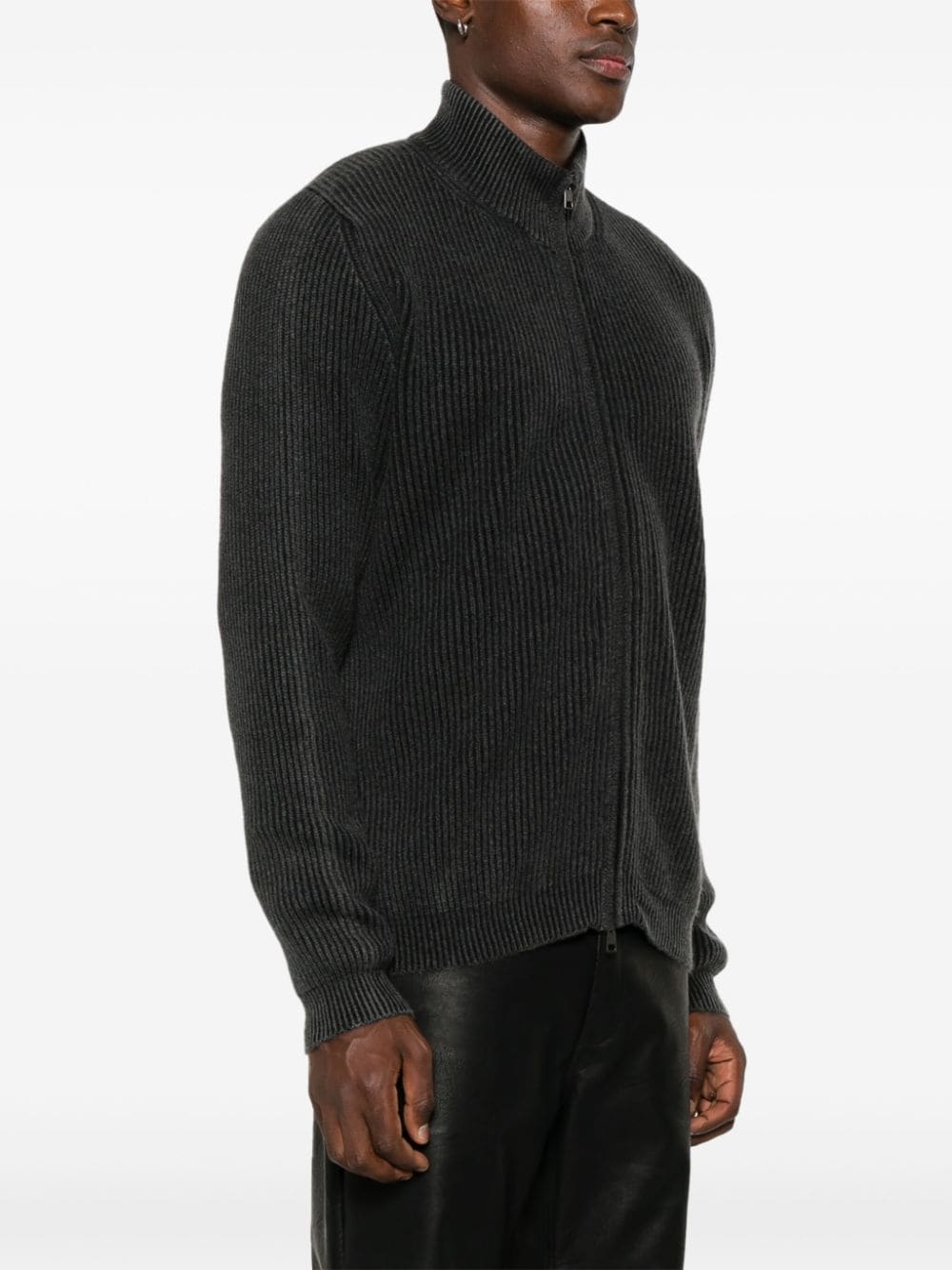 zip-up cardigan - 3