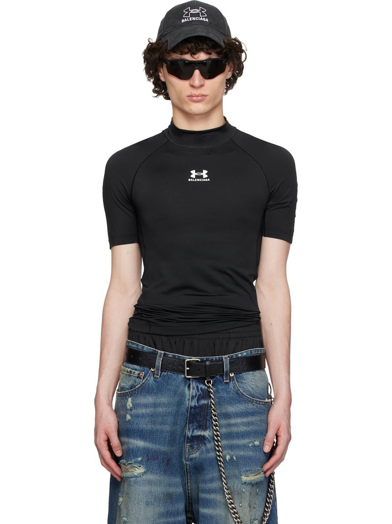 Black Under Armour Edition Mock Neck T-shirt 1