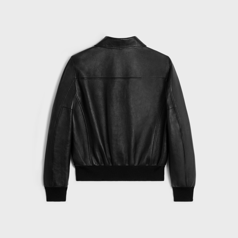 CELINE aviator blouson jacket in soft lambskin outlook