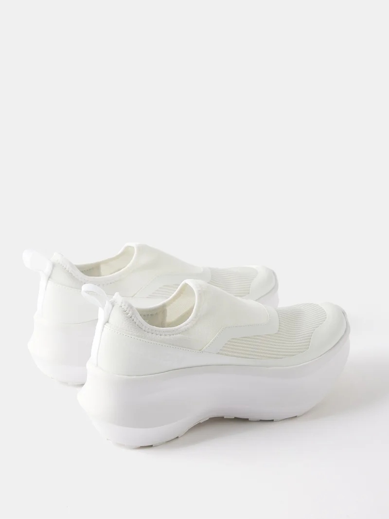 X Salomon ripstop and mesh slip-on trainers - 4