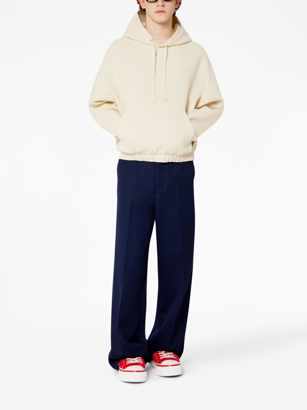 tailored-cut virgin wool trousers - 2