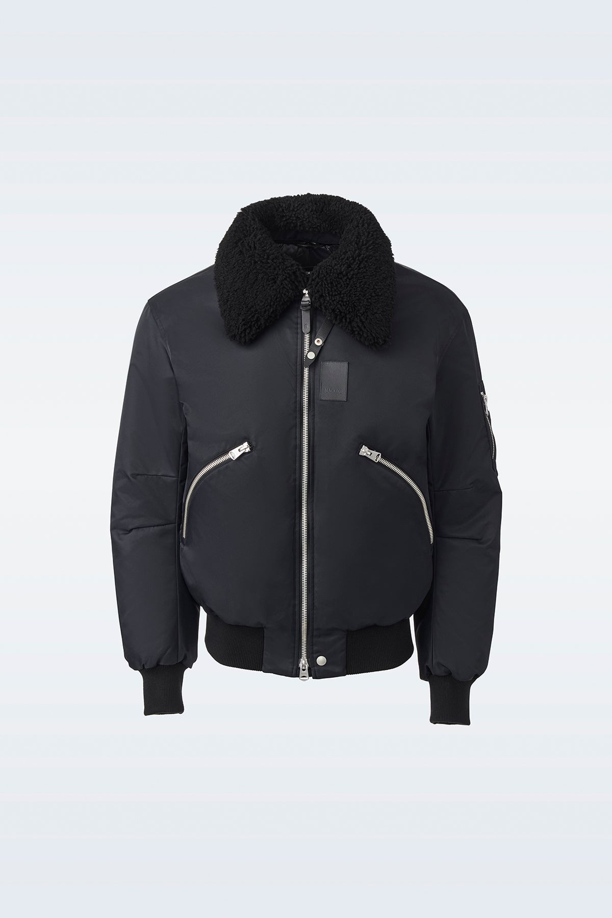FRANCIS Down bomber jacket with shearling collar - 1