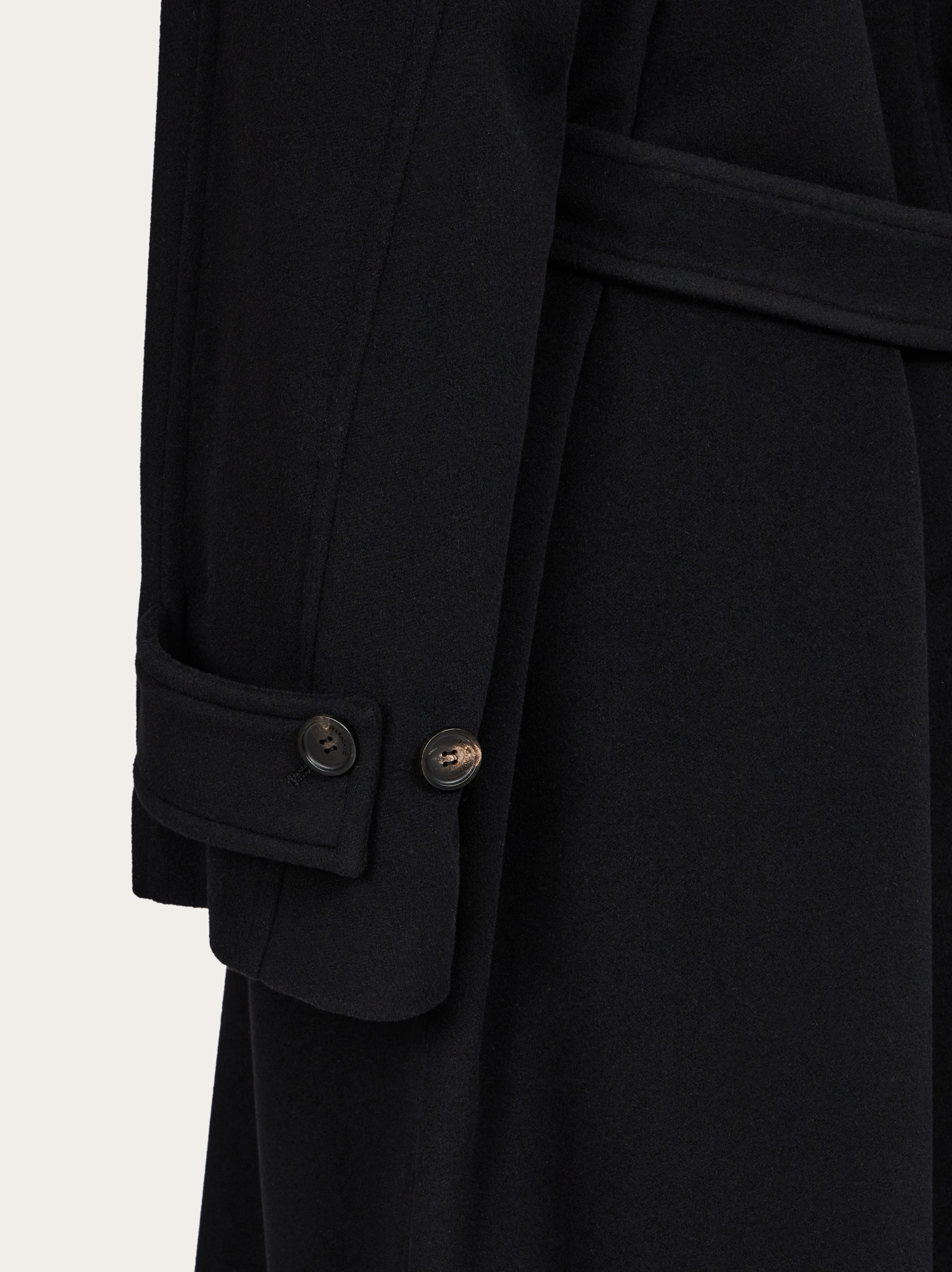 Single-breasted cashmere blend coat - 5